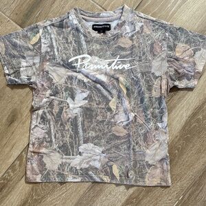 Primitive Kids large Woodland Camo T-Shirt